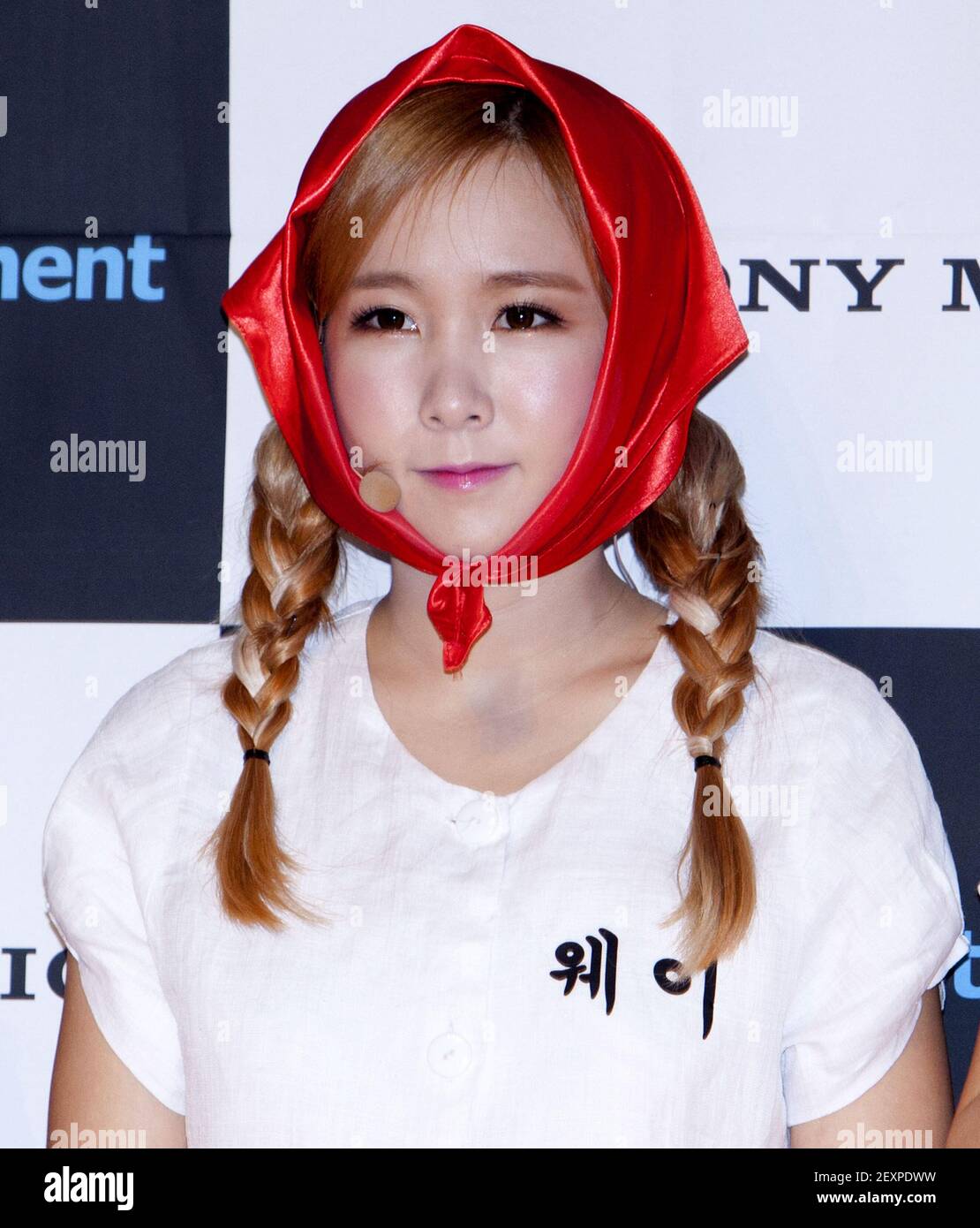 28 March 2014 - Seoul, South Korea : South Korean Way, member of K-Pop girl  group Crayon Pop, performs during a showcase new album 'Uh-ee' at KT hall  in Seoul, South Korea