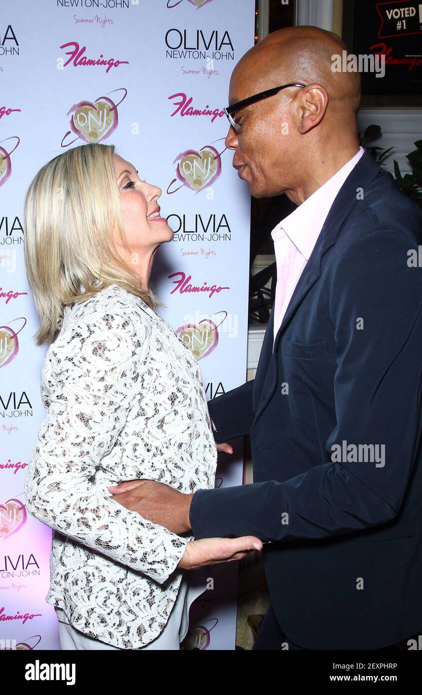 11 April 2014 Las Vegas, Nevada Olivia Newton John, RuPaul. â€œPink