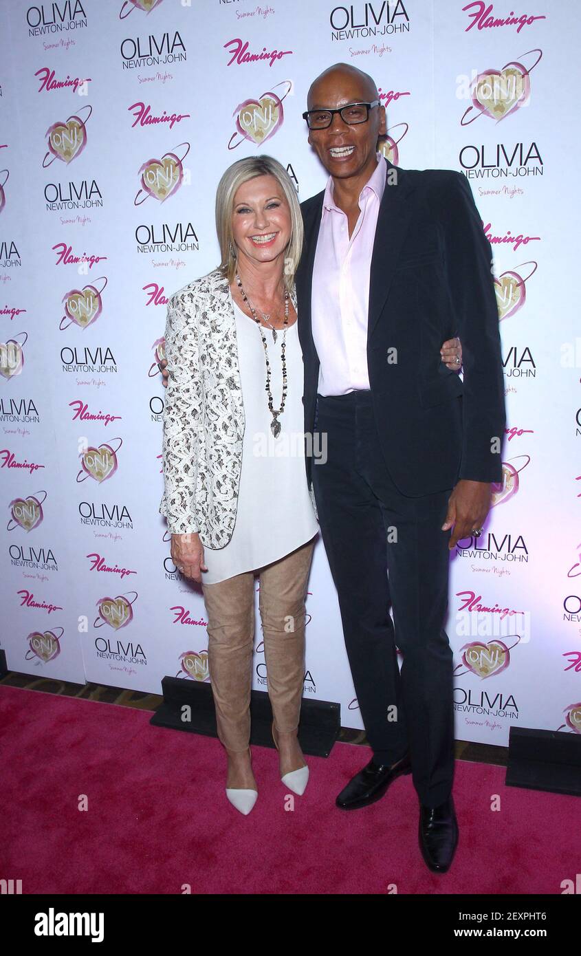 11 April 2014 Las Vegas, Nevada Olivia Newton John, RuPaul. â€œPink