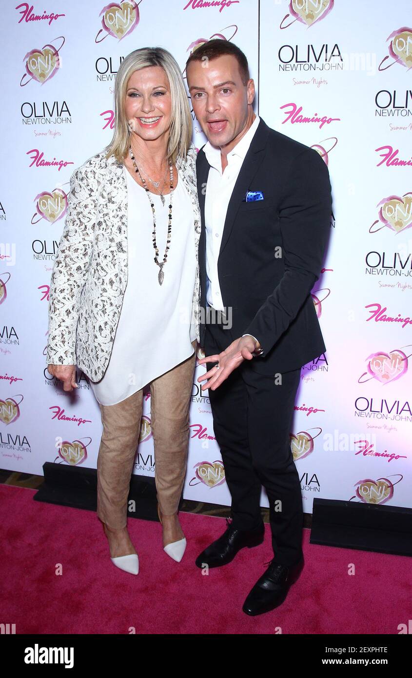 11 April 2014 Las Vegas, Nevada Olivia Newton John, Joey Lawrence