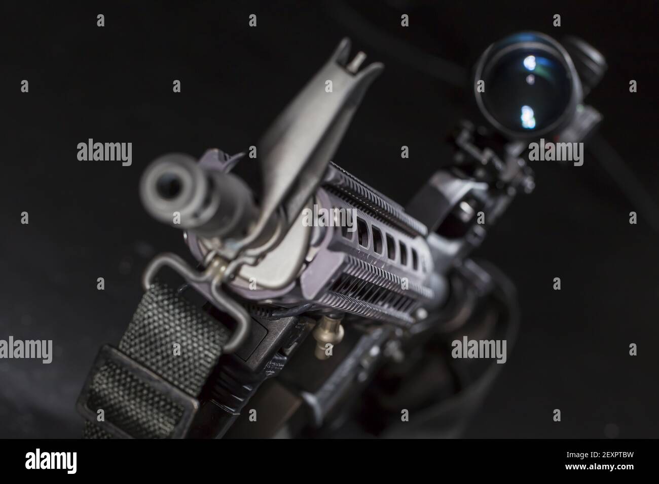 AR-15 Gun Stock Photo