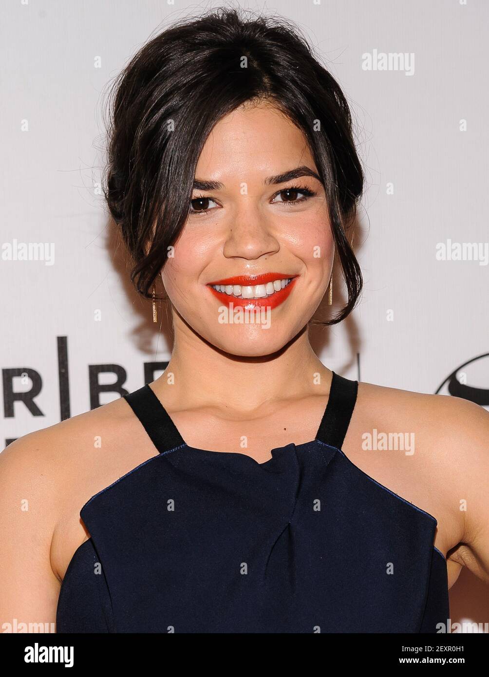 19 April 14 New York New York America Ferrera 14 Tribeca Film Festival X Y Photo Credit Mario Santoro Admedia Sipa Usa Stock Photo Alamy