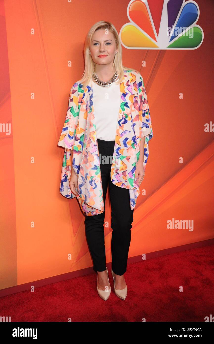 Elisha Cuthbert attends the 2014 NBC Upfront Presentation, held at the