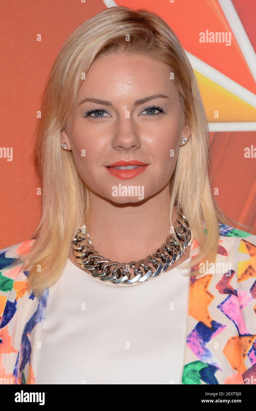 Actress Elisha Cuthbert attends the 2014 NBC Upfront Presentation at