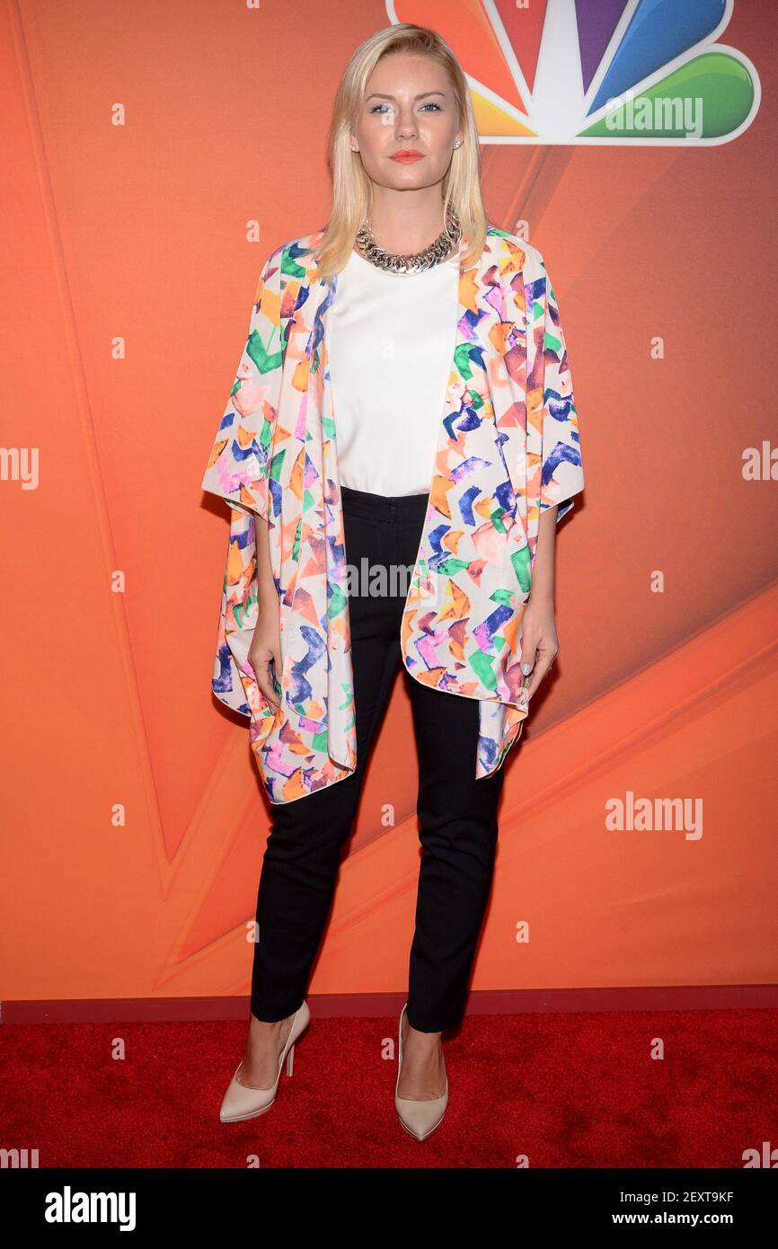 Actress Elisha Cuthbert attends the 2014 NBC Upfront Presentation at