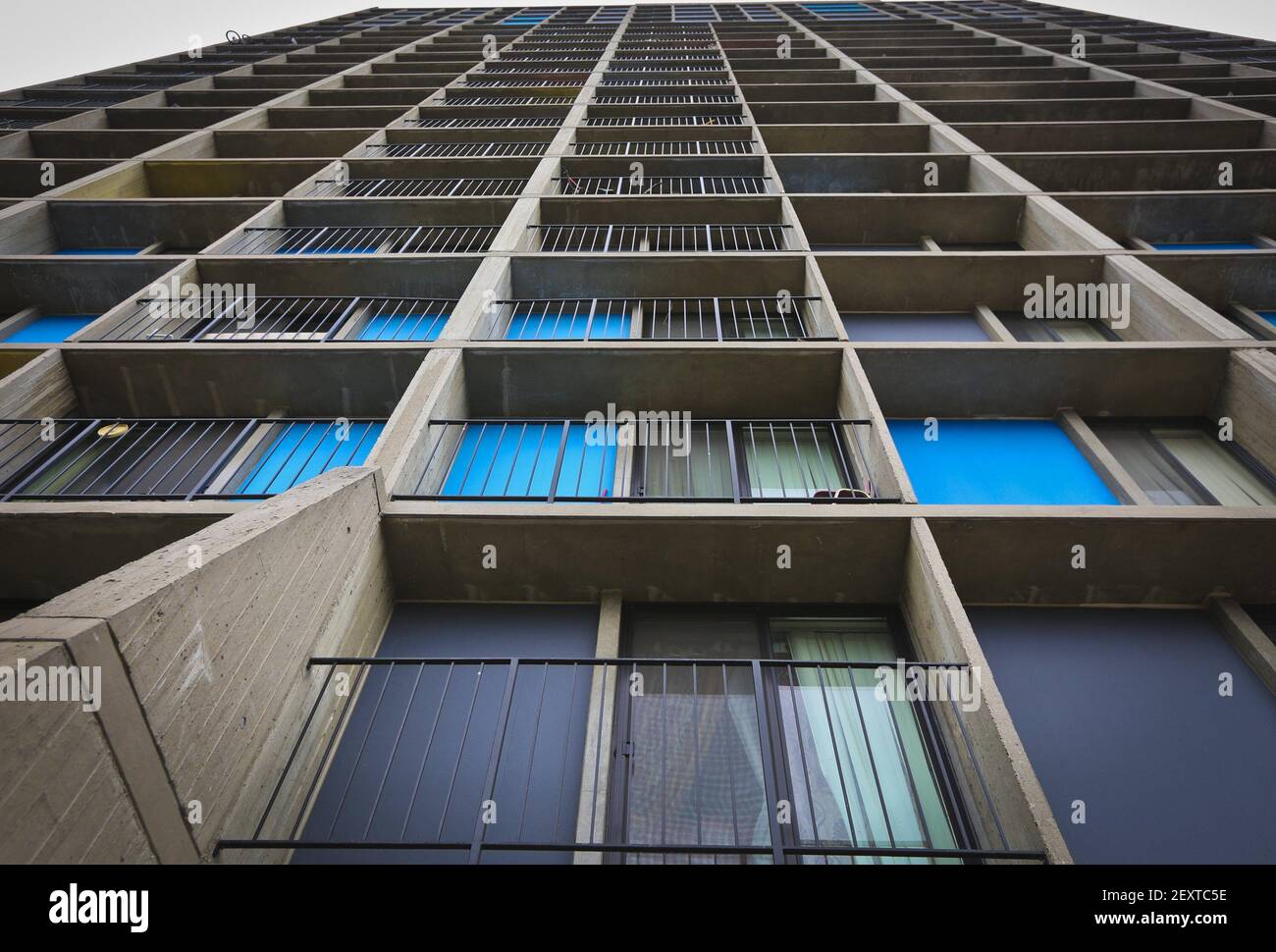 The section of the Riverside Plaza apartments where a 15monthold boy