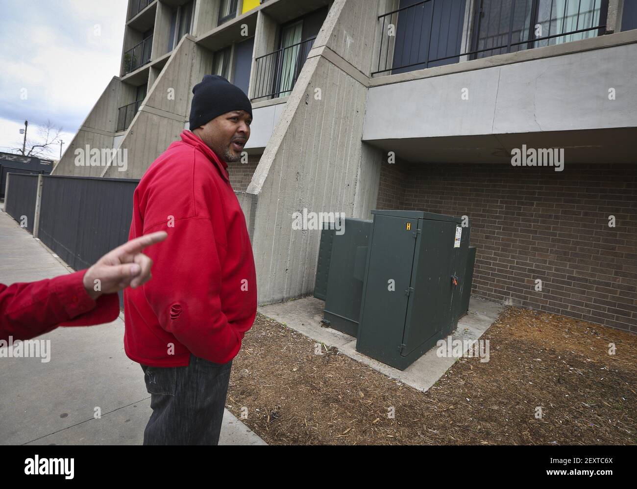 The section of the Riverside Plaza apartments where a 15monthold boy