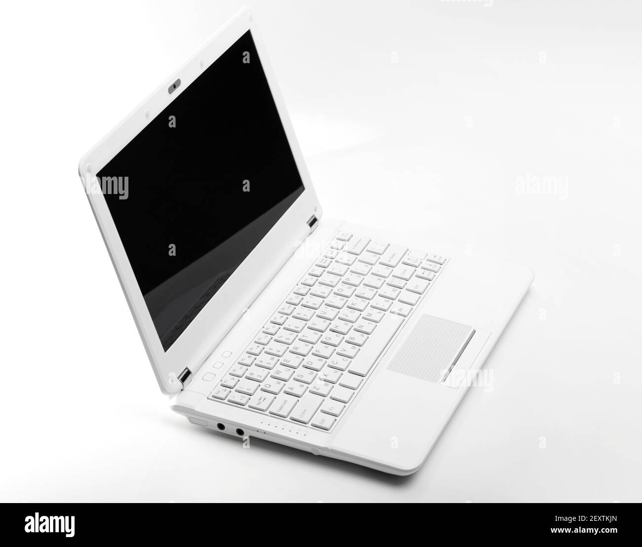 White laptop Stock Photo