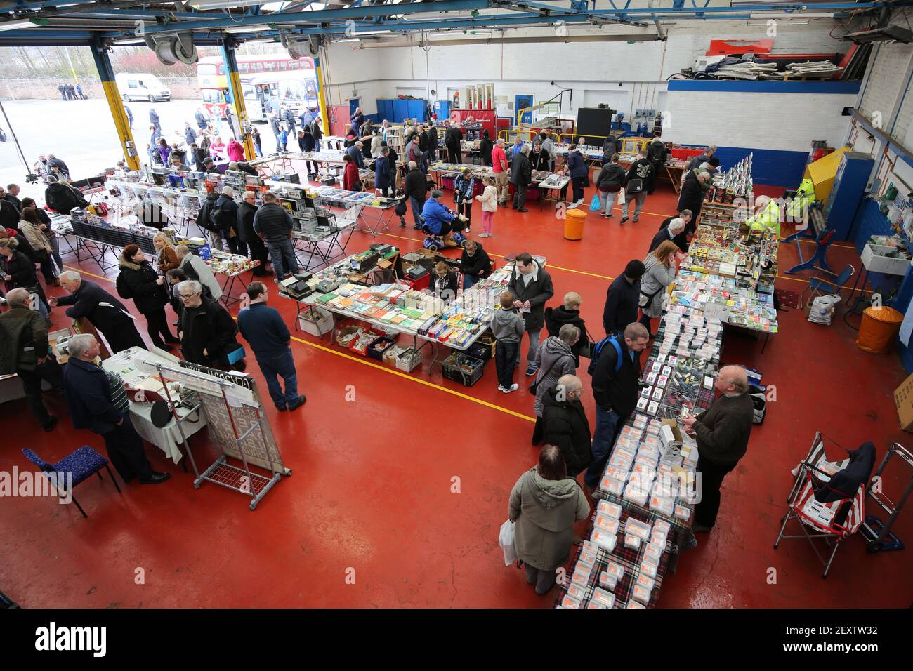 Stagecoach Garage, Kilmarnock, Scotland, UK 08 April 2018. An open day