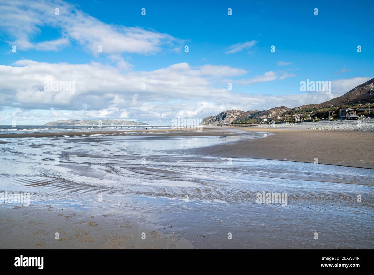 Penmaenmawr beach on the North Wales coast UK Stock Photo