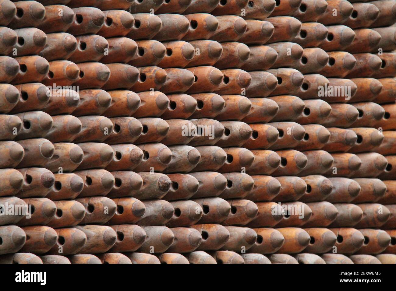A Display of Vintage Wooden Textile Machine Shuttles Stock Photo - Alamy