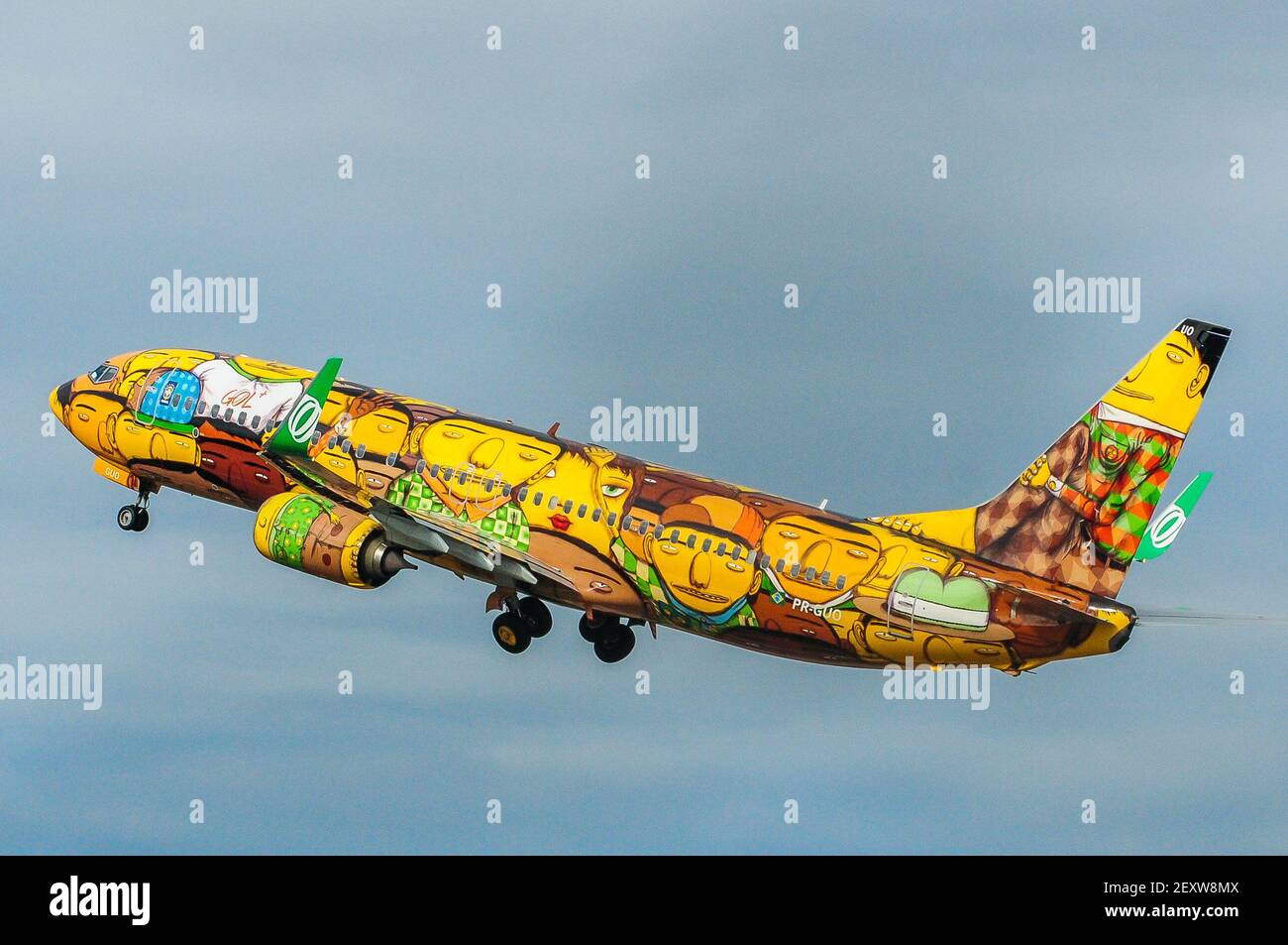 Brazil Soccer Team airplane for the 2014 FIFA World Cup Brazil