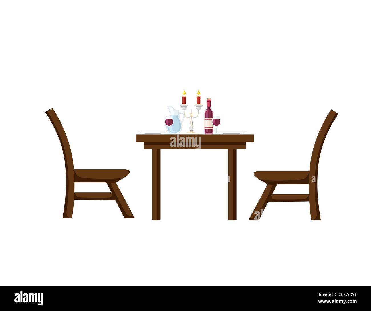 Drawing couple love sitting dinner hires stock photography and images   Alamy