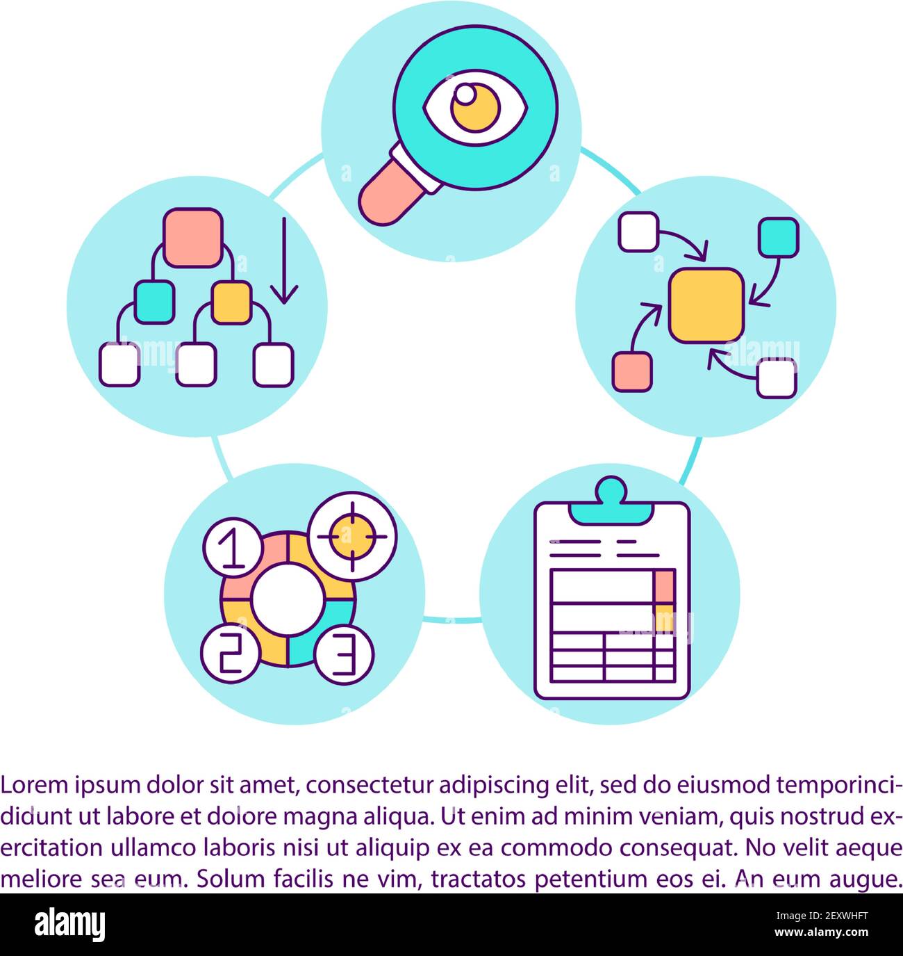 Analysis and synthesis concept icon with text Stock Vector Image & Art ...