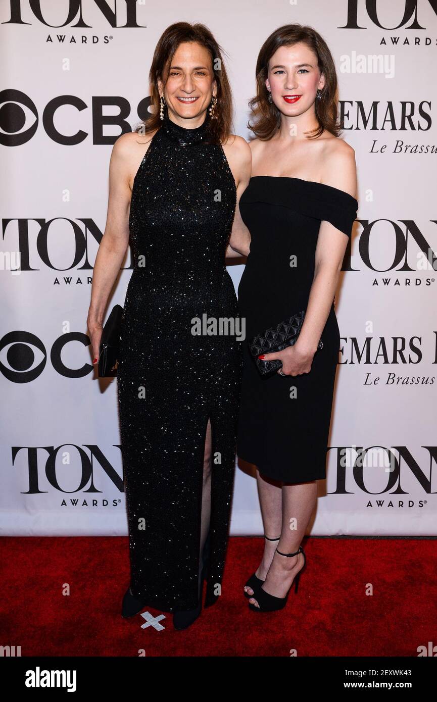 Natasha Katz And Guest Arrive On The Red Carpet At The Tony Awards At Radio City Music Hall In