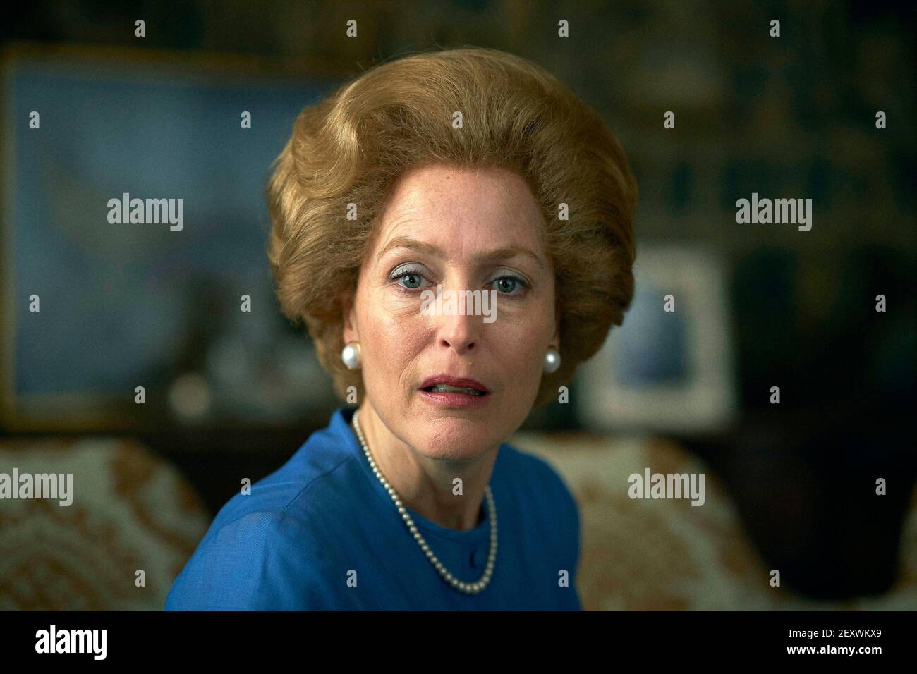 Gillian anderson the crown still hires stock photography and images