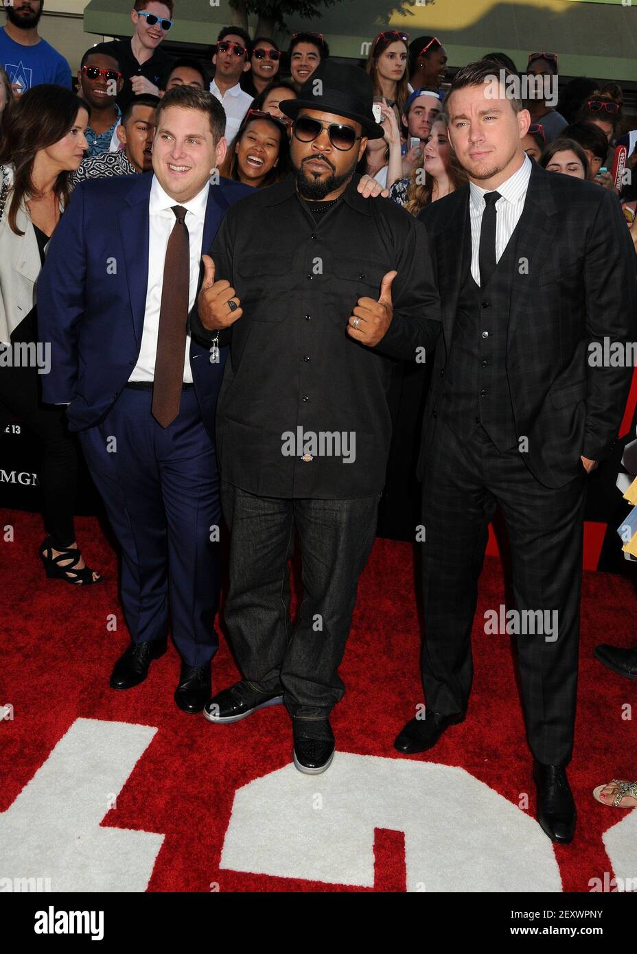 10 June 2014 Westwood, California Jonah Hill, Ice Cube, Channing