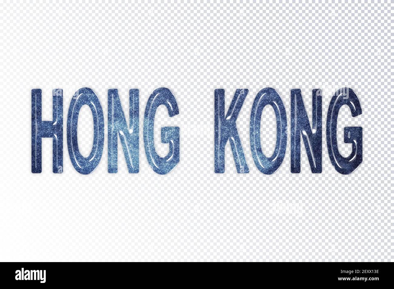 Hong Kong lettering, Hong Kong milky way letters, transparent ...