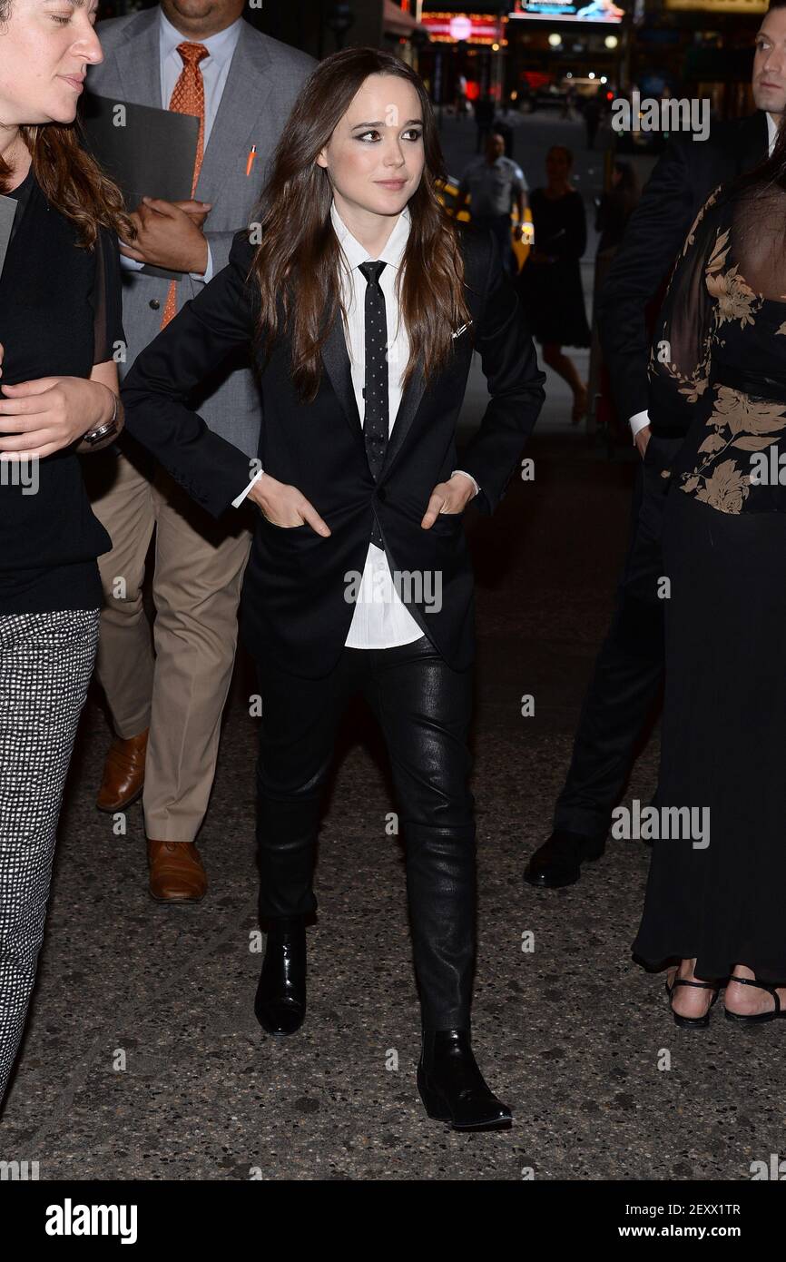 Actress Ellen Page arrives at the Trevor Project's 2014 'TrevorLIVE NY