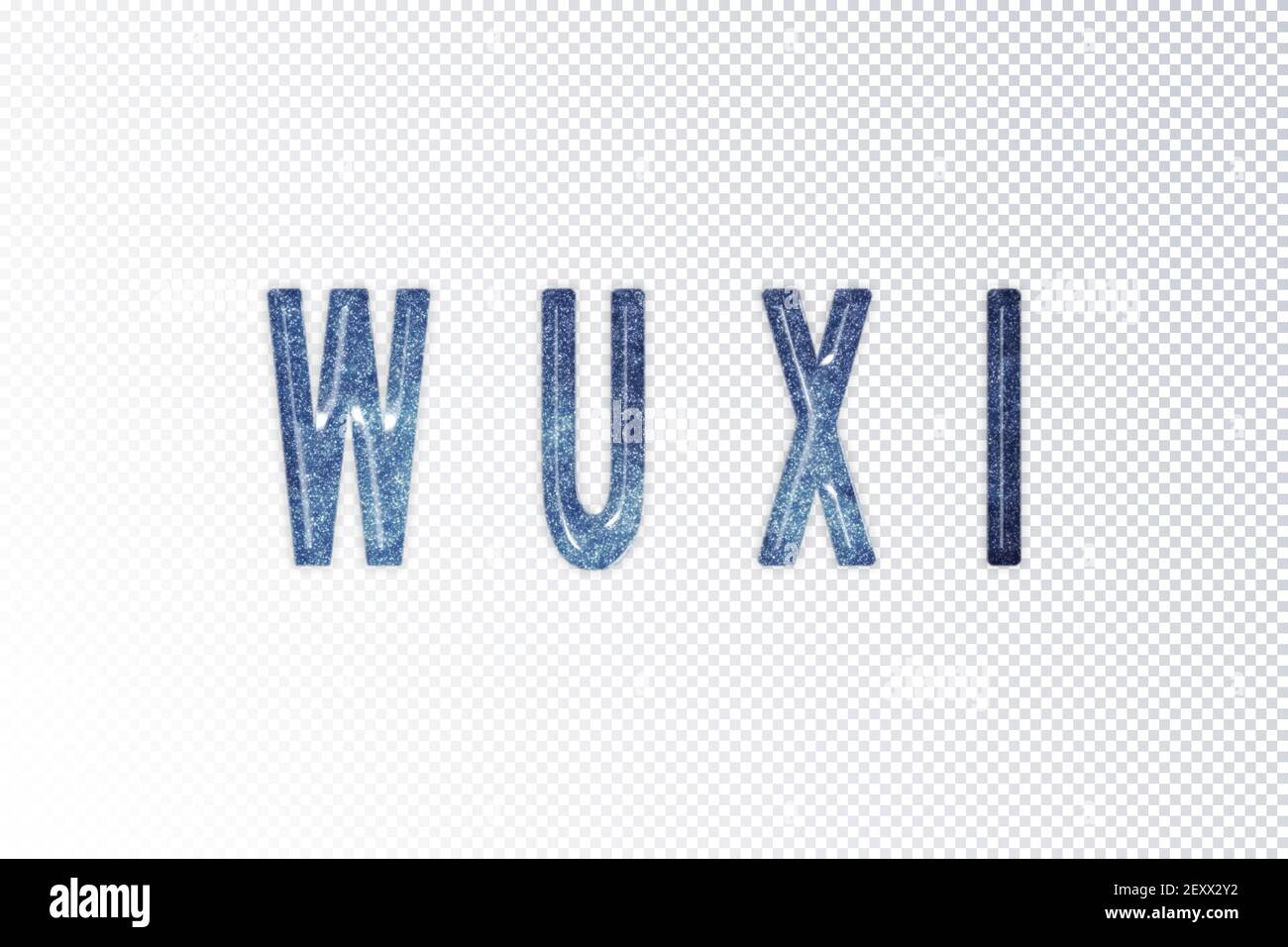 Wuxi lettering, Wuxi milky way letters, transparent background ...
