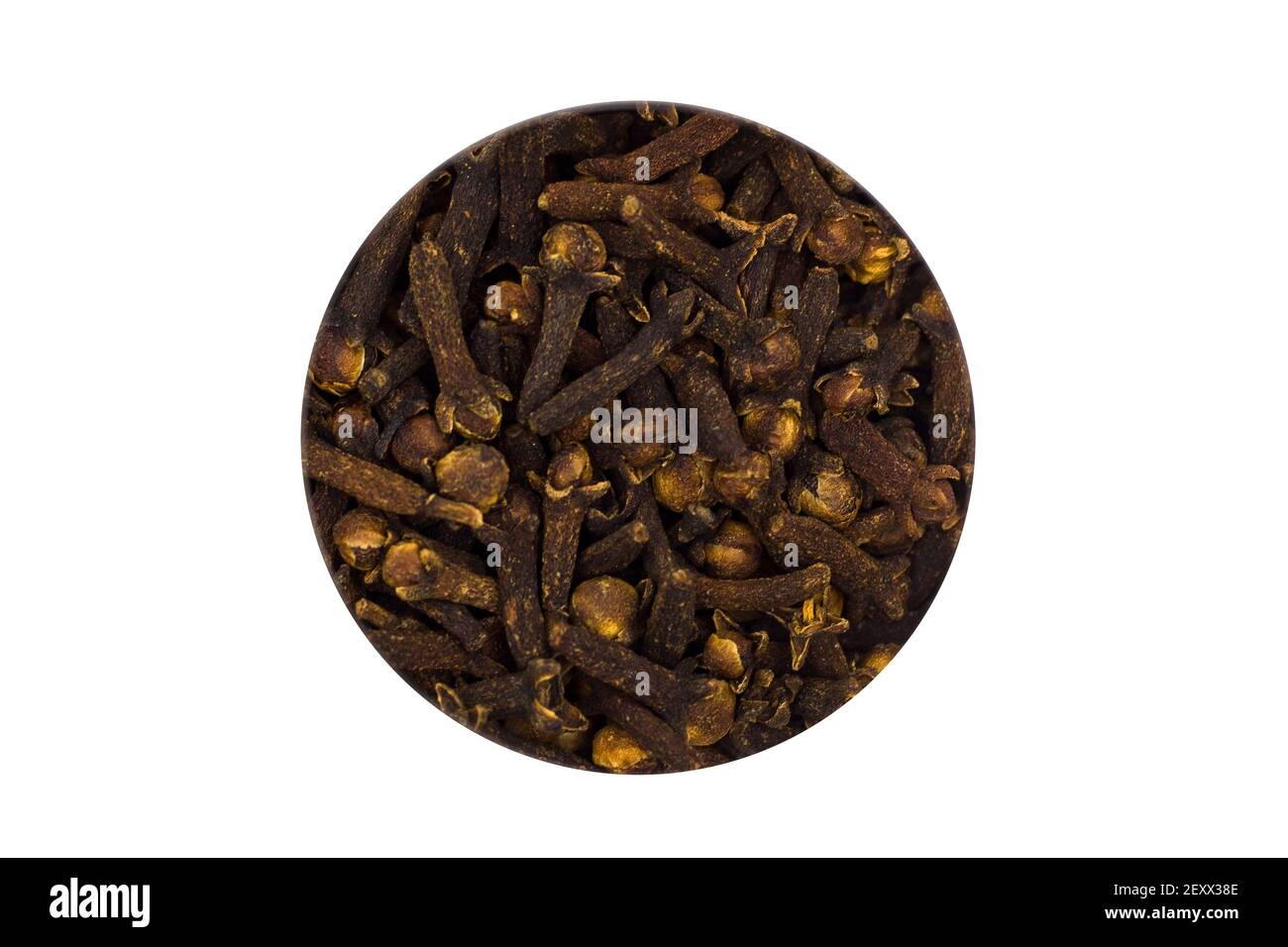 Dry clove buds isolated on white Stock Photo
