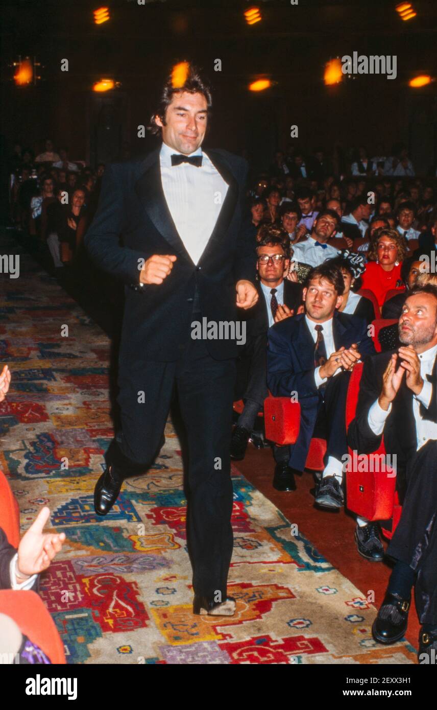 AMSTERDAM, THE NETHERLANDS - 21 JUN, 1989: Timothy Dalton at the premiere of the James Bond movie Licence to Kill in Amsterdam. Stock Photo