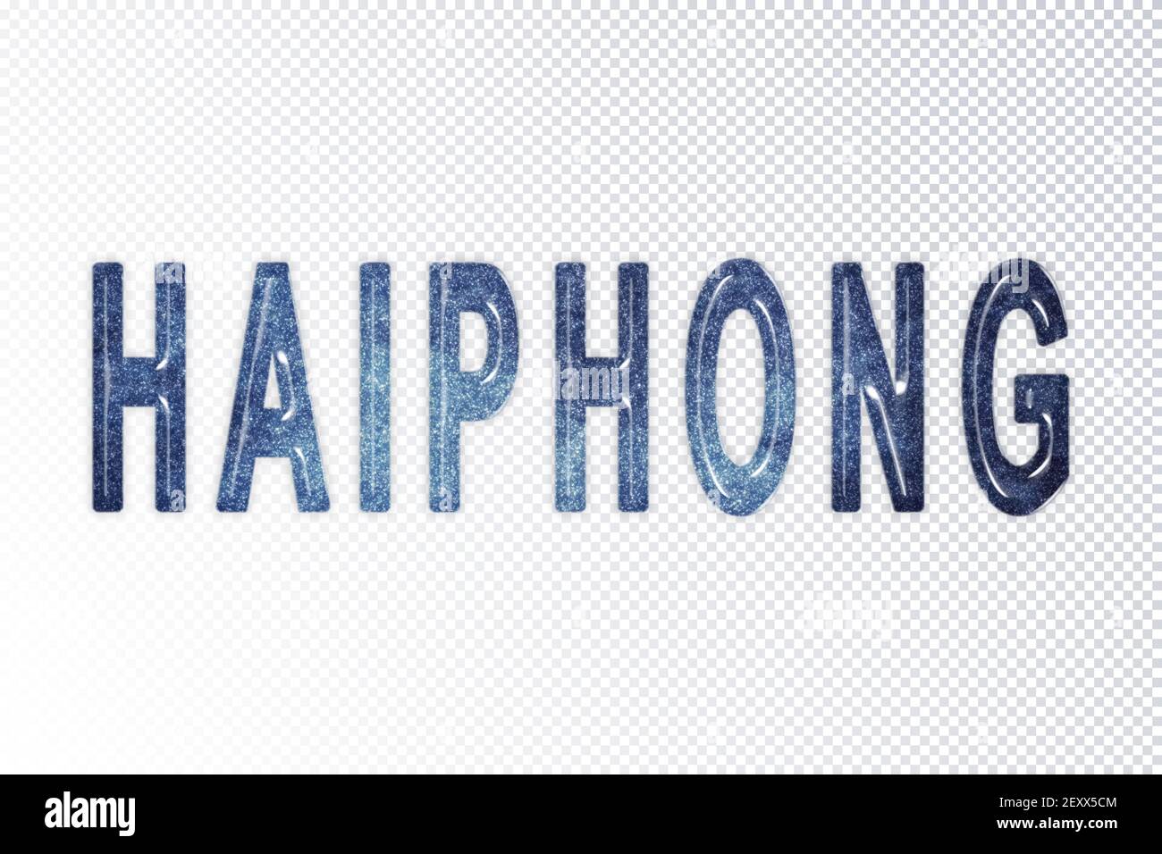 Haiphong lettering, Haiphong milky way letters, transparent background ...