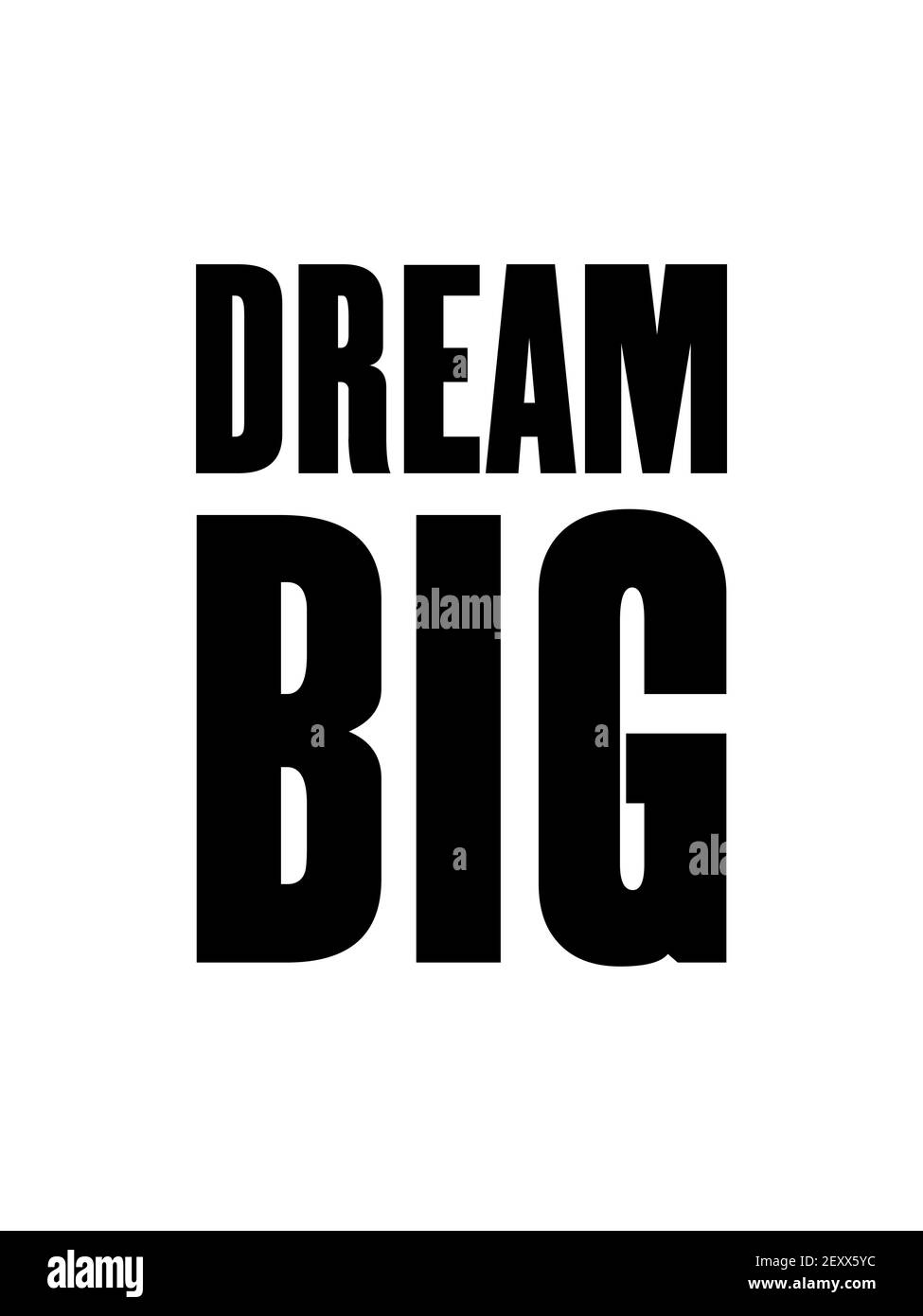 Inspiring motivation quote with text Dream Big. Vector typography poster design concept Stock Vector