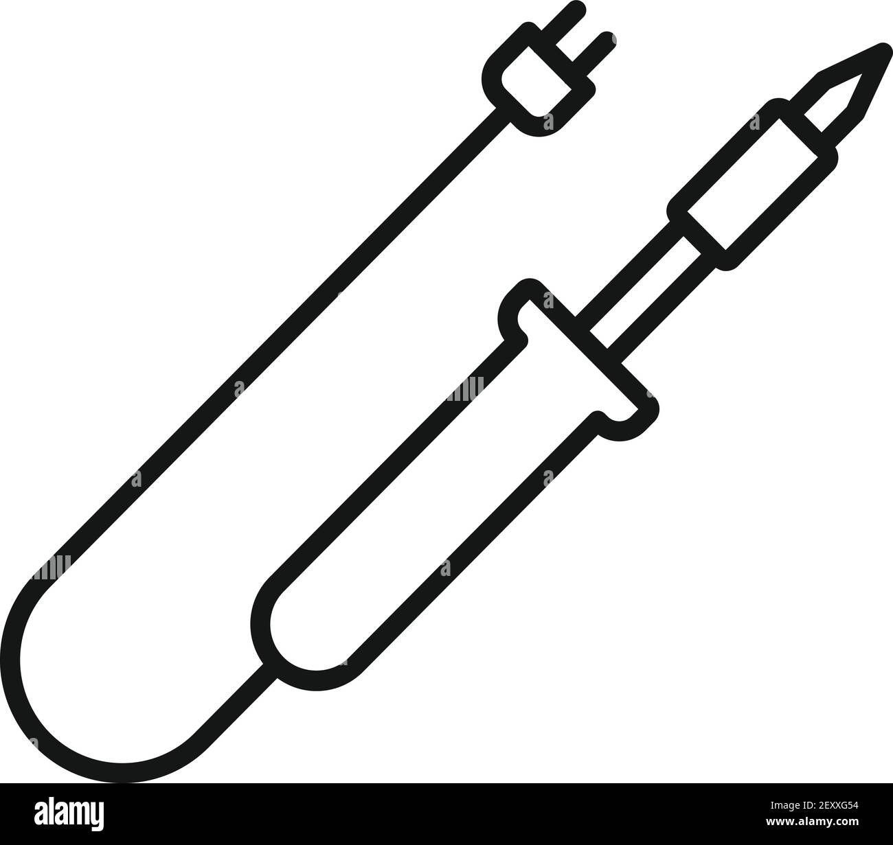 Radio soldering icon, outline style Stock Vector