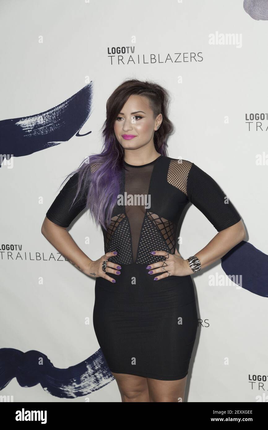 NEW YORK, NY USA - JUNE 23, 2014: Demi Lovato attends Logo TV's