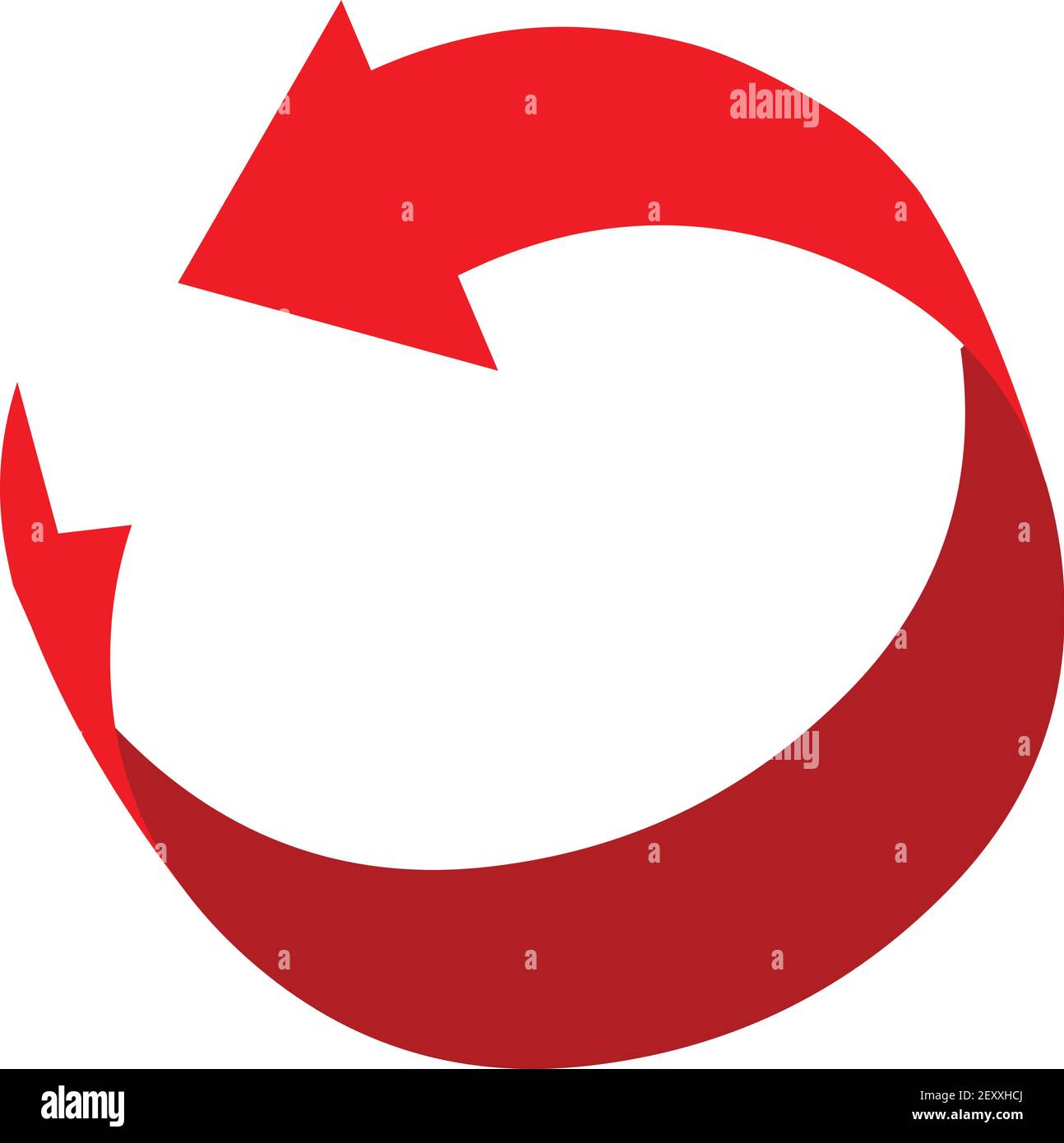 Abstract Arrow circle icon stock illustration vector isolated in white ...