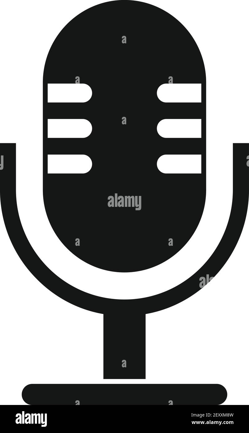 Studio microphone icon, simple style Stock Vector Image & Art - Alamy