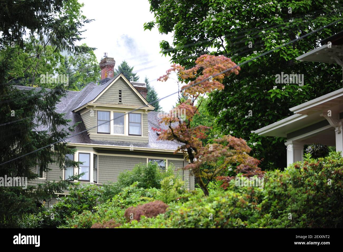 This picture from June 26th 2014, shows the house at 1627 NW 32nd Ave. in  Willamette Heights, Portland, Ore., which was built in 1892. It was  purchased earlier in the year by