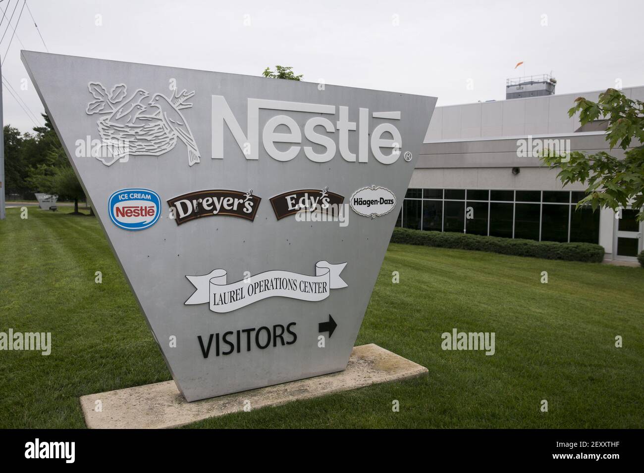 A Nestle USA ice cream manufacturing facility in Laurel, Maryland on