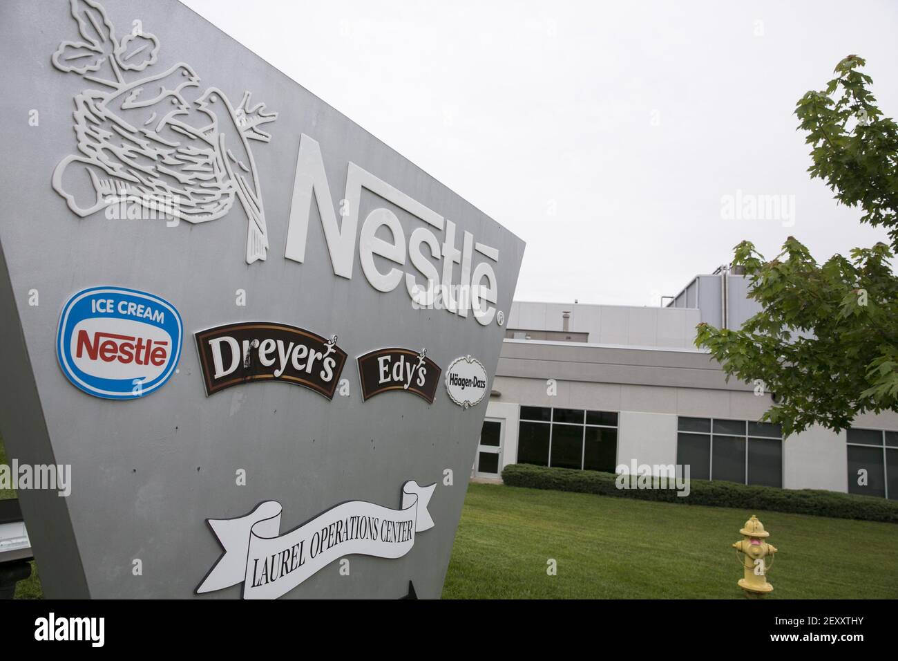 A Nestle USA ice cream manufacturing facility in Laurel, Maryland on