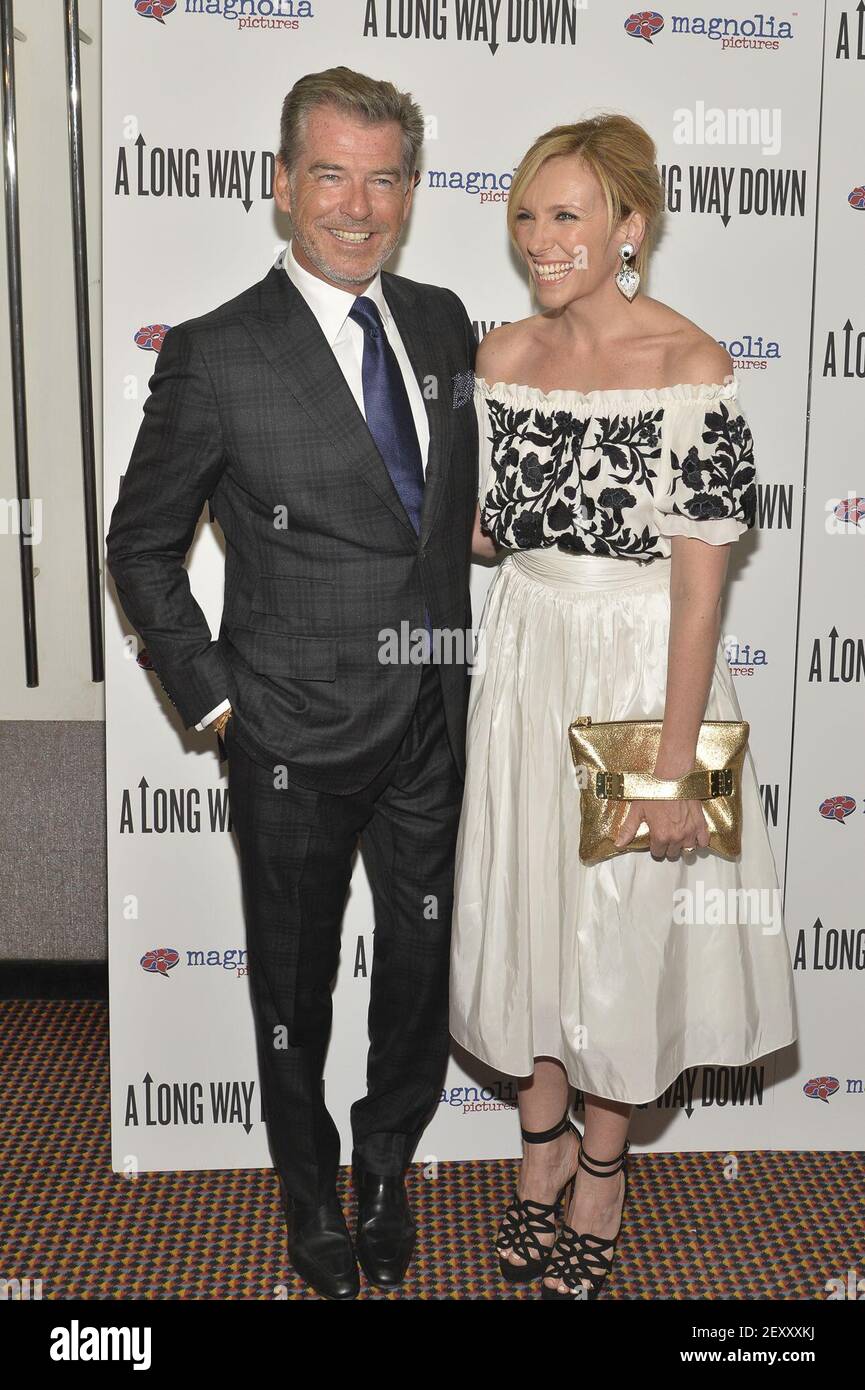 Pierce Brosnan, Toni Collette attend the "A Long Way Down" Premiere at
