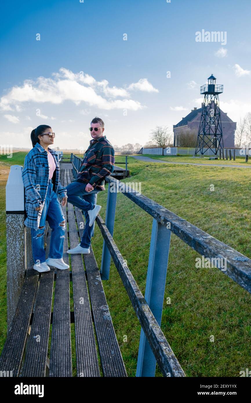 The Former Island Schokland Couple Man And Woman Visit The Former the-former-island-schokland-couple-man-and-woman-visit-the-former