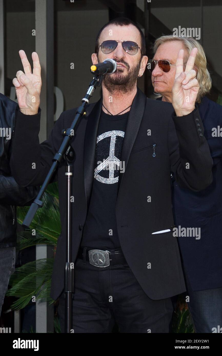 Ringo Starr attends the John Varvatos and Ringo Starr's announcement of