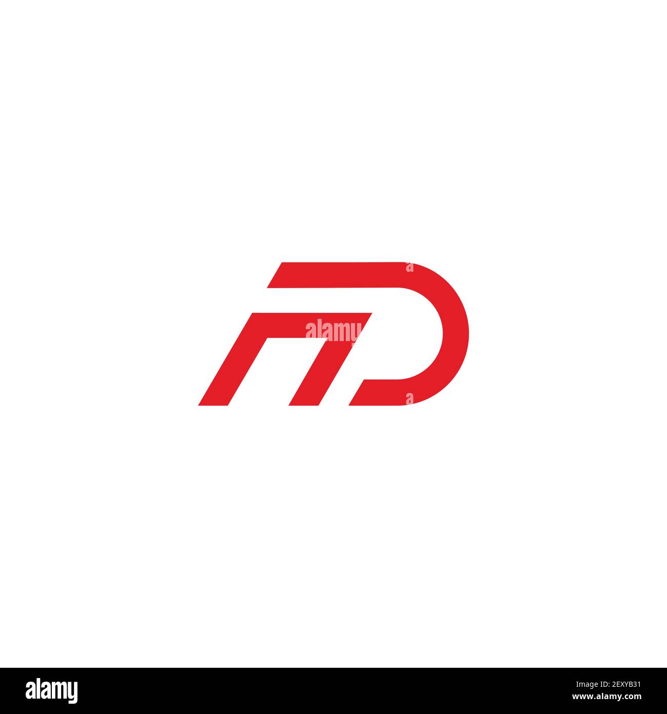 abstract letter np simple motion negative space logo vector Stock Vector