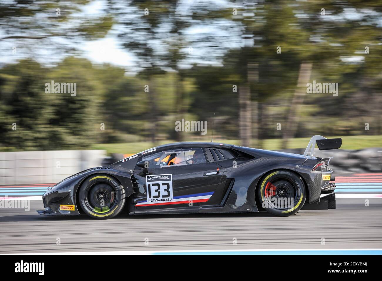 133 SVC Sport Management, Lamborghini Huracan GT3 2019, action during the GT World Challenge Official test days on the Circuit Paul-Ricard, from March 12 to 13, 2020 in Le Castellet, France - Photo Marc de Mattia / DPPI Stock Photo