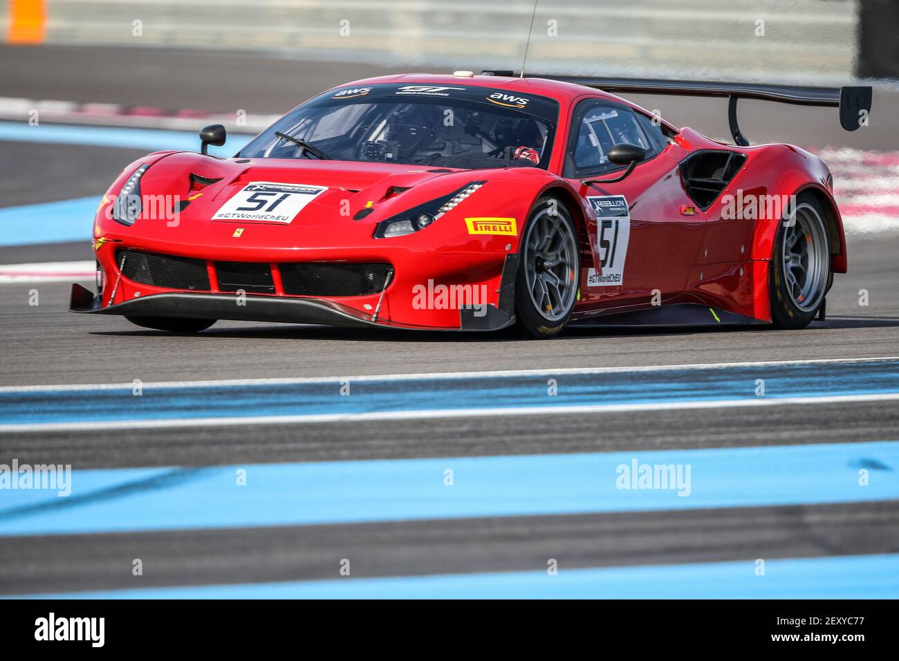 The #51 AF Corse Ferrari 488 GTE EVO of James Calado and