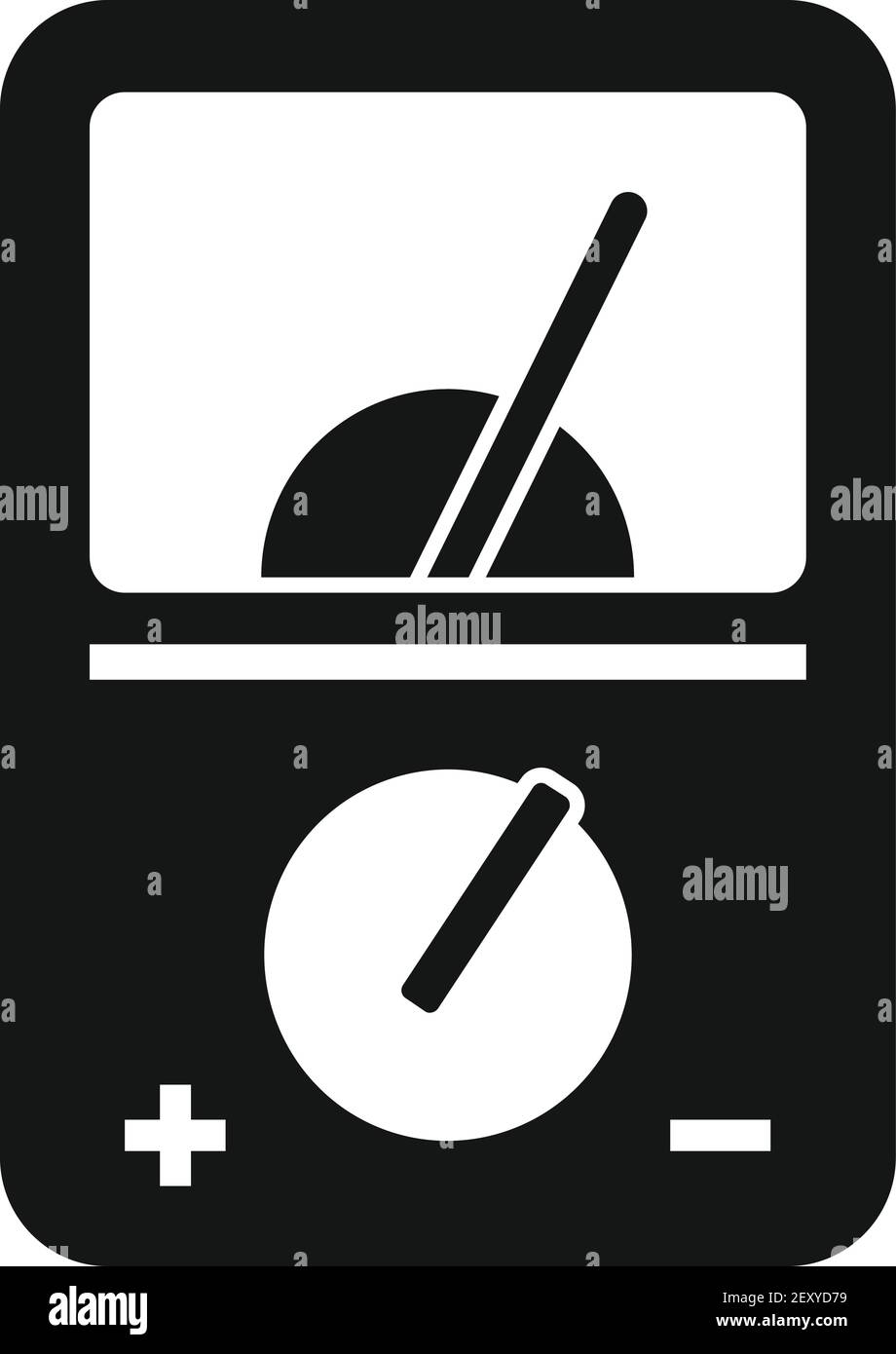 Radio multimeter icon, simple style Stock Vector