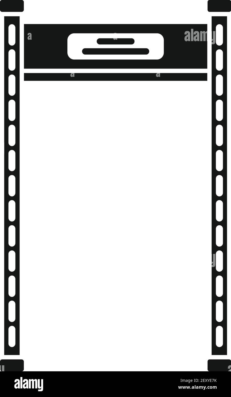 Gate metal detector icon, simple style Stock Vector Image & Art - Alamy
