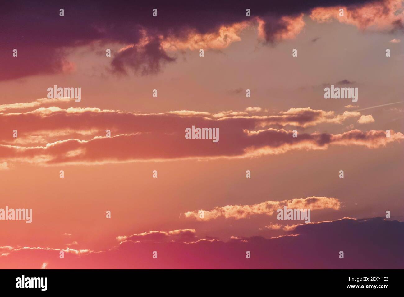 Beautiful Sky Clouds at Sunset Stock Photo - Alamy