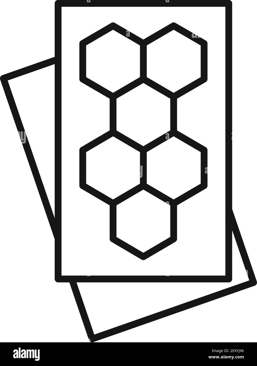 Nanotechnology icon, outline style Stock Vector