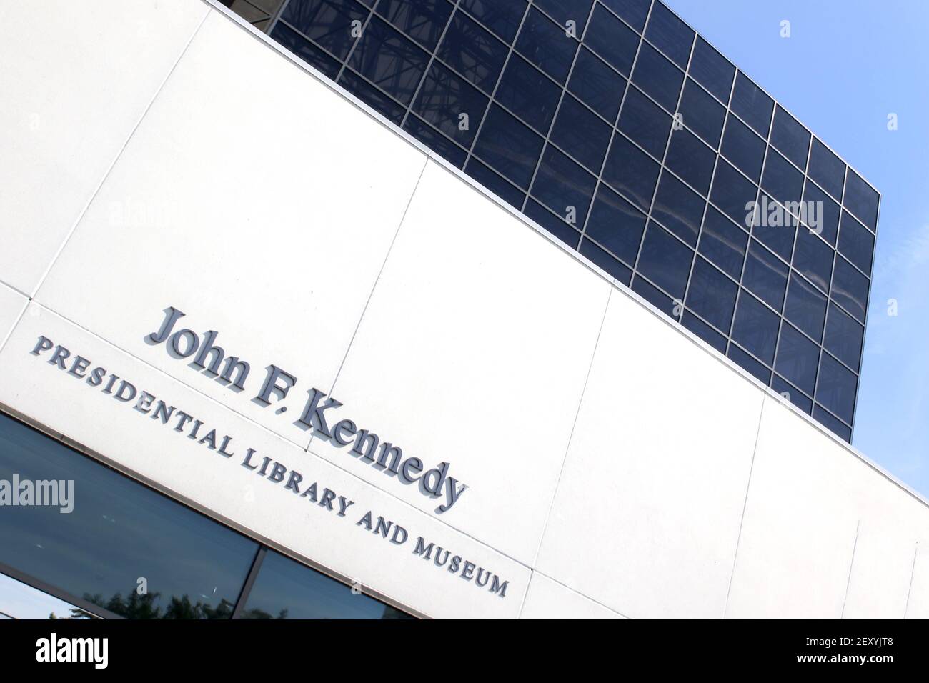 John F Kennedy Presidential Library Stock Photo