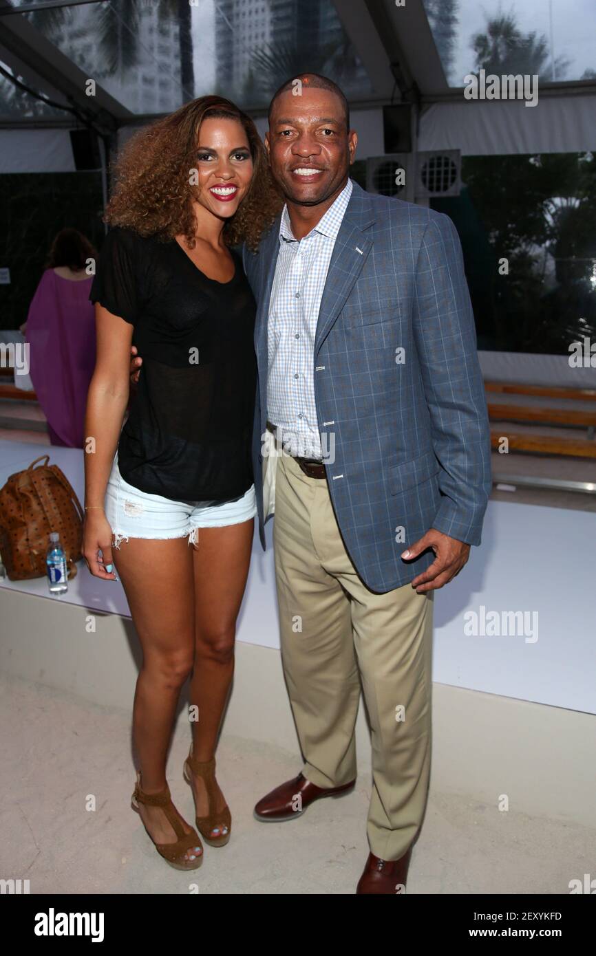 Callie Rivers and Doc Rivers attend the A.Z. Araujo show during