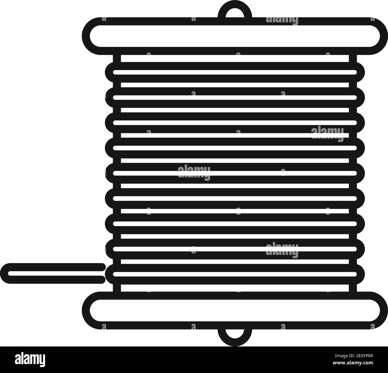 Radio wire bobine icon, outline style Stock Vector Image & Art - Alamy