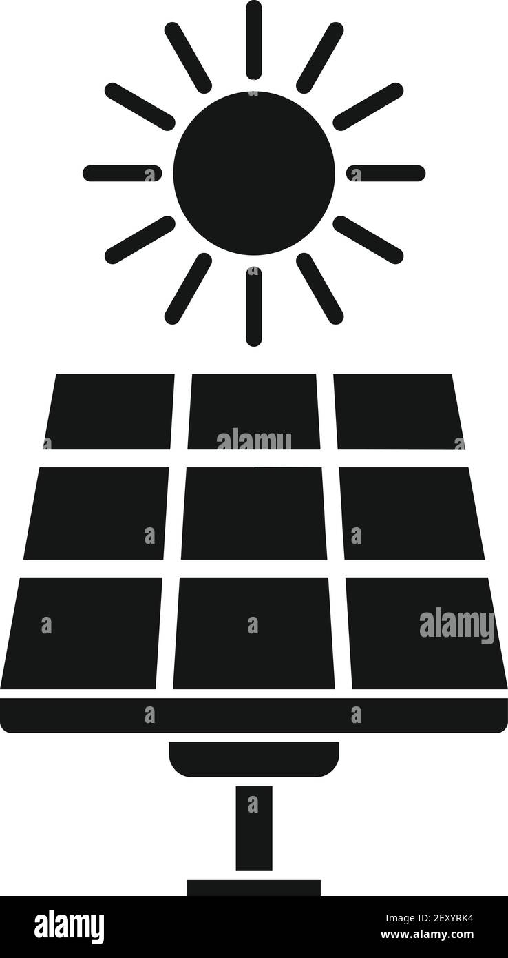 Solar panel energy icon, simple style Stock Vector Image & Art - Alamy