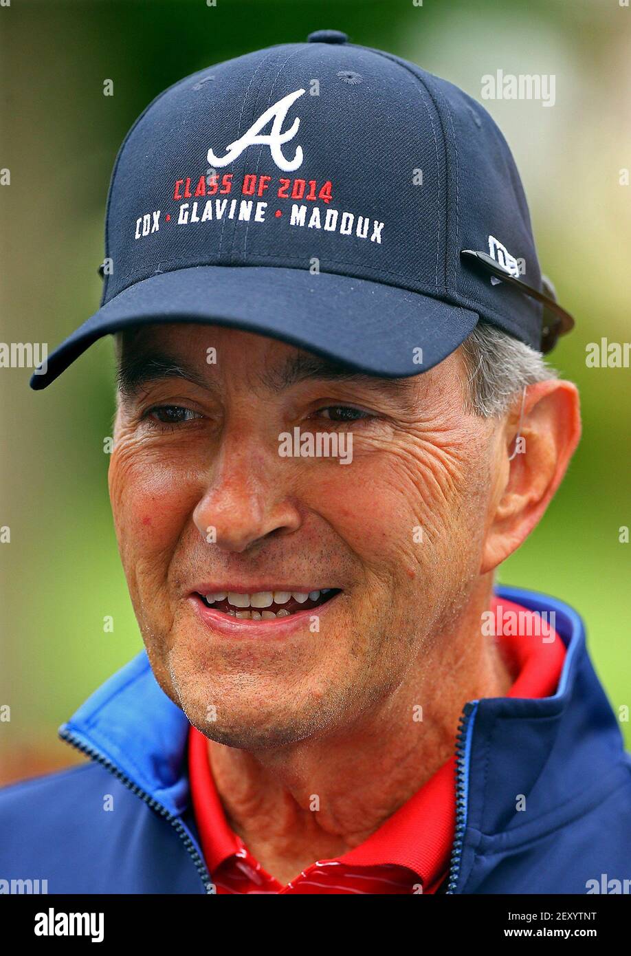 Braves cap with Bobby Cox, Tom Glavine 